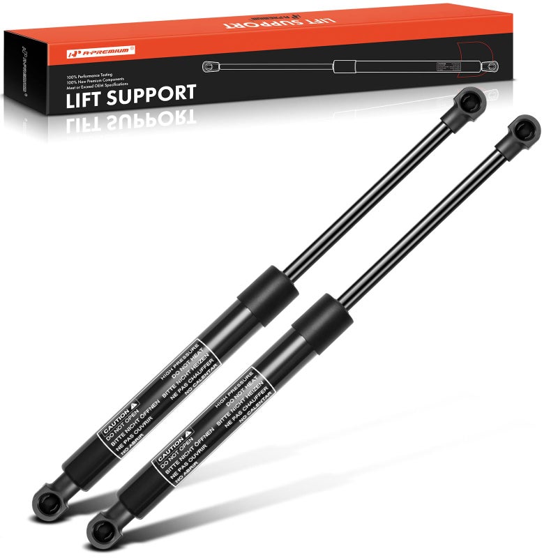 A-Premium Front Hood Lift Supports Struts Shocks Compatible with BMW Models - 525i 525xi 528xi 530i 530xi 528i 535i(xDrive) 535xi 545i 550i M5, 2004-2010 with Aluminum Hood Only(2PC Set) - Image 1