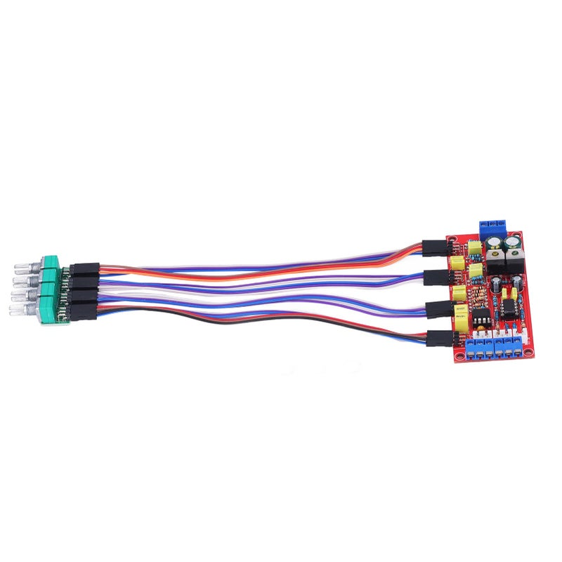 لوحة مكبر الصوت المسبق NE5532 HIFI مع تحكم في مستوى الصوت وتوازن الجهير والمرتفعات للتركيب الذاتي - Image 4