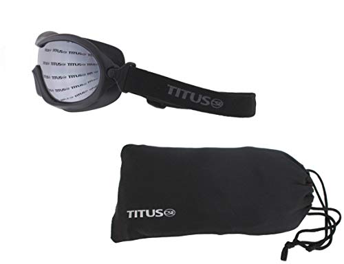 TITUS Motorcycle Riding Padded Sport Goggles G32 Single Lens Mirrored - Image 3
