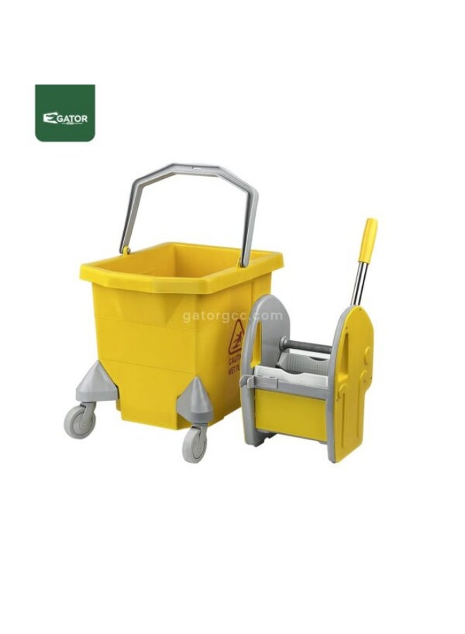 Gator Single Mop Bucket Trolley | 28LTR-Y - Image 4