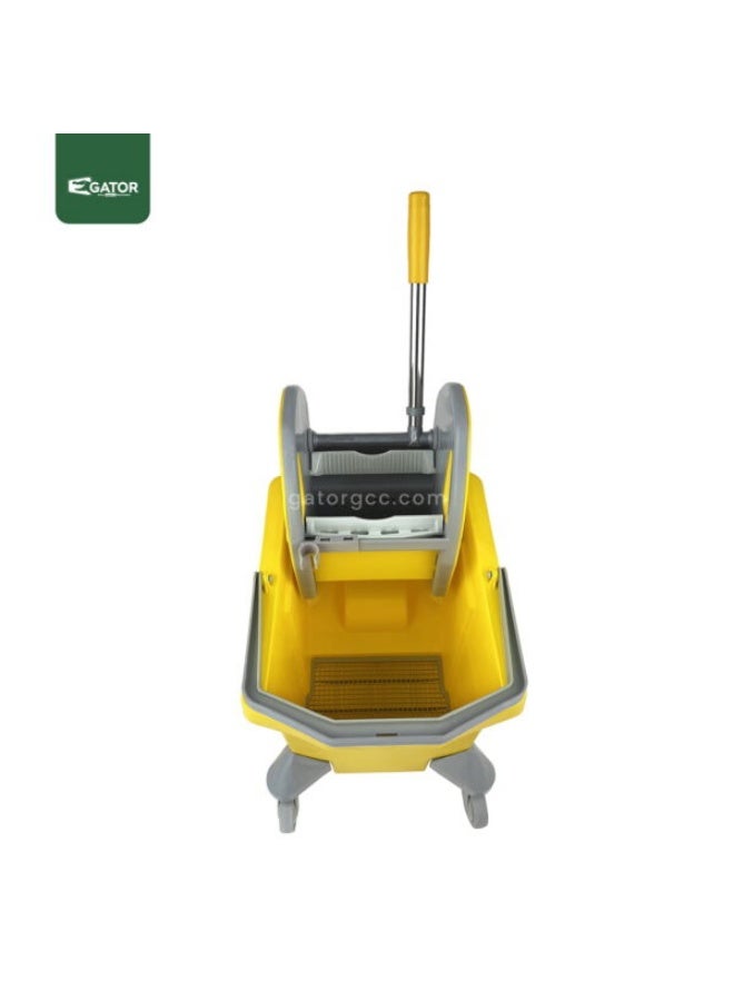 Gator Single Mop Bucket Trolley | 28LTR-Y - Image 3