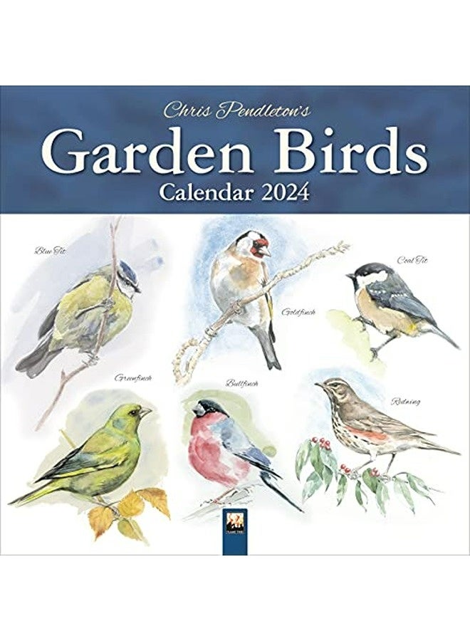 Chris Pendleton Garden Birds Wall Calendar 2024 Art Calendar