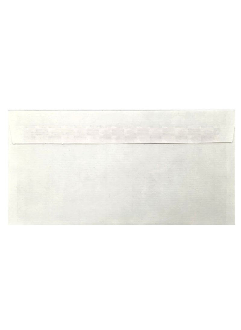 SKYLINE Skyline 9" x 4" White Laid Finish Envelopes (100 Gsm) Size 11.5cm x 22.5 cm  - Image 2