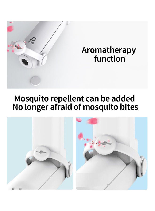 Portable Handheld Mini Multifunctional 3-in-1 Foldable USB Fan Pink - Image 2