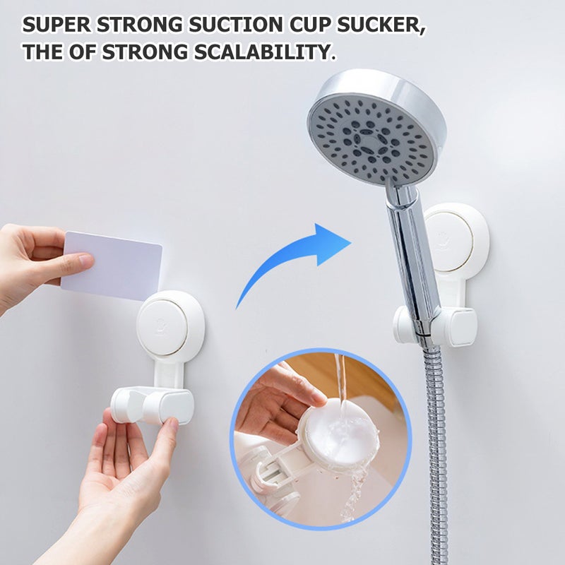 Shower Holder with Suction Cup, Durable and Adjustable for Wall Mounting - Image 5