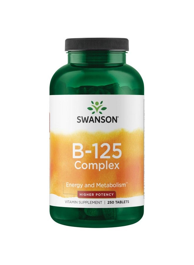 Swanson Vitamin B-125 Complex 250 Tabs - Image 1