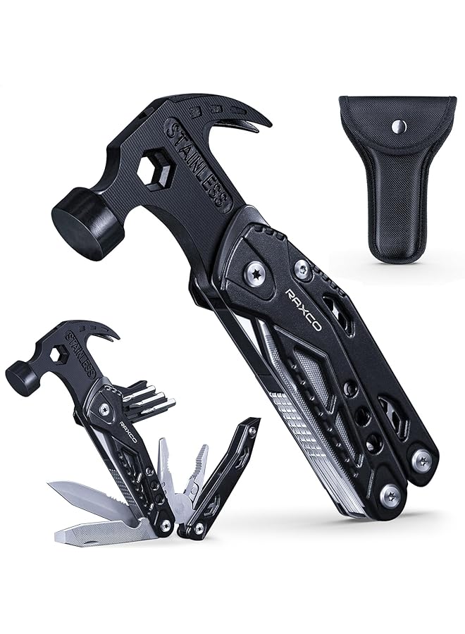 Multi Tool Claw Hammer 12 In 1 Stainless Steel Hand Tool With Shealth - Image 1