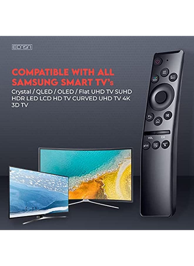 HuHa - ™ Universal Samsung Smart TV Remote Control fit All Samsung Smart,Remote Control Replacement for Samsung Smart TV HDTV 4K UHD Curved QLED with Netflix, Prime Video Buttons (Battery Included) - Image 1