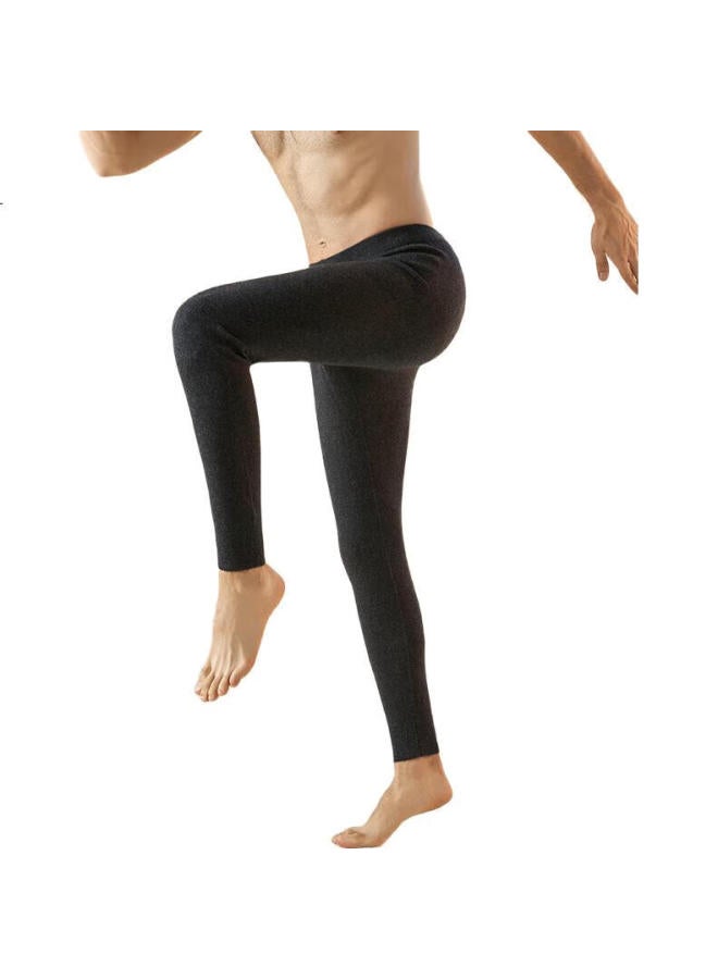 GUJIN 100% Pure Wool Pants, Men'S Thermal Underwear, Heat-Raising Fleece-Lined Thick Woolen Pants, Middle-Aged And Elderly Base Layer Pants, Autumn Pants - Image 3