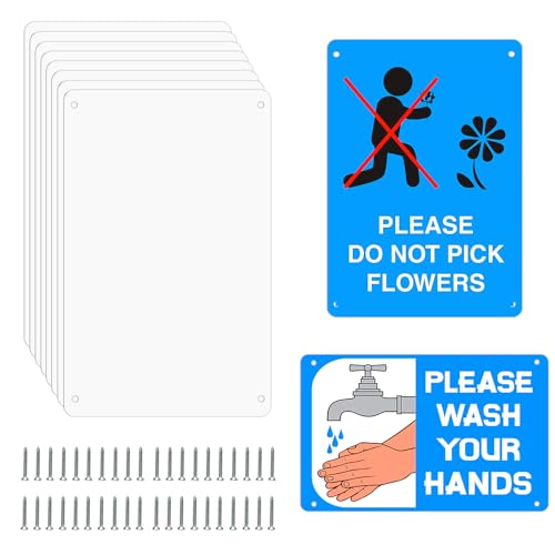 Beclumas 10 Pack 8"x 12" Sublimation Metal Sign Blanks,0.45mm Blank Metal Sign for Wall Decor, Room Decor - Image 1