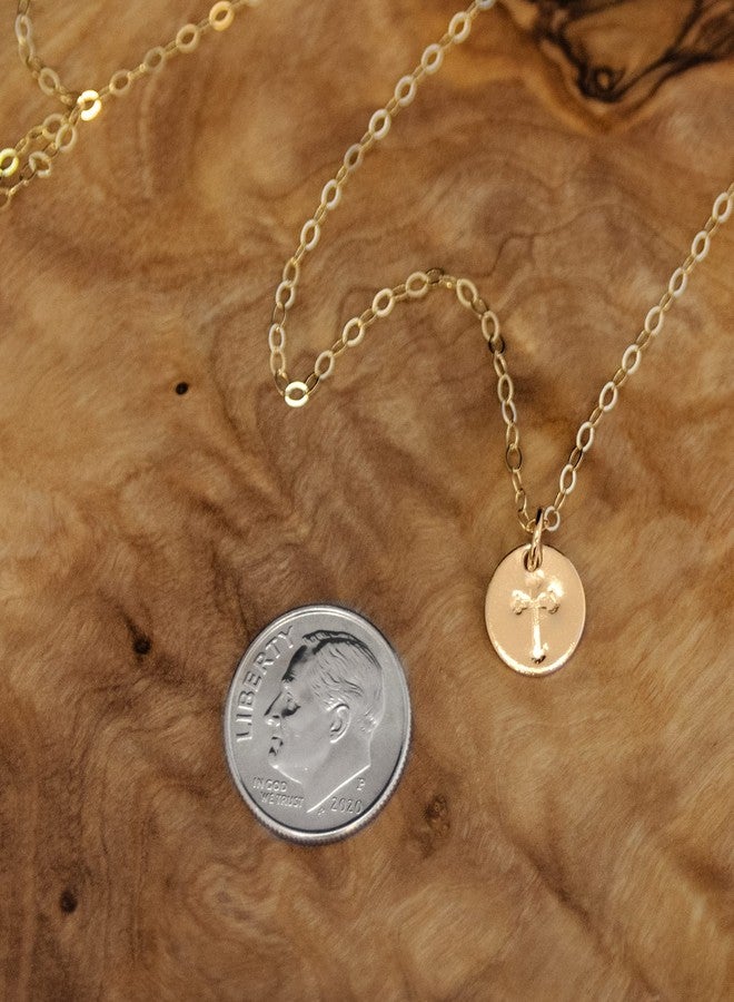 EFYTAL Baptism Gifts for Her, Dainty Gold Cross Necklace for Women, Confirmation Gifts for Teen, First Communion Gift - Image 5