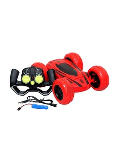 TOON TOYZ Double Rotation Stunt Car Toy with Remote Controller – High-Speed Red RC Car for Kids, Performs Amazing 360° Spins and Stunts, Perfect for Indoor and Outdoor Fun  - Image 2