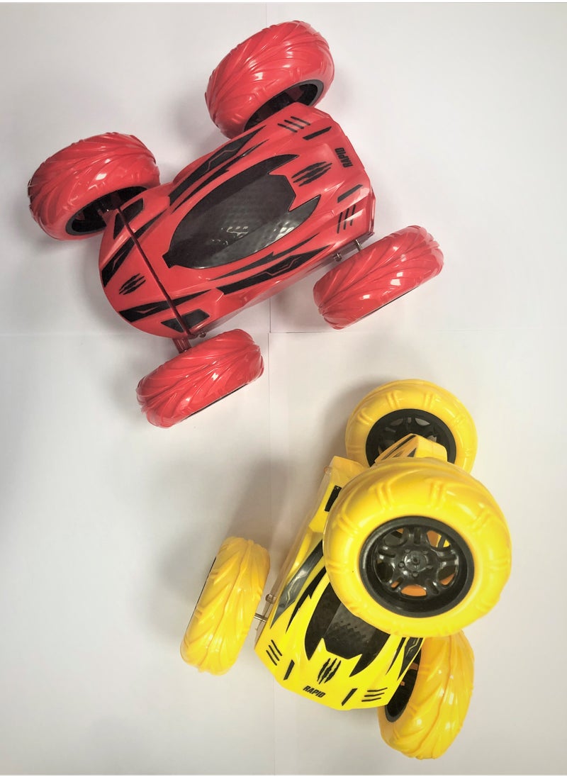 TOON TOYZ Double Rotation Stunt Car Toy with Remote Controller – High-Speed Red RC Car for Kids, Performs Amazing 360° Spins and Stunts, Perfect for Indoor and Outdoor Fun  - Image 4