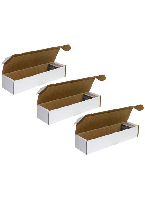 800Count Storage Box For Standard 20Pt Trading Cards 200 Lb. Test Strength (3Count)