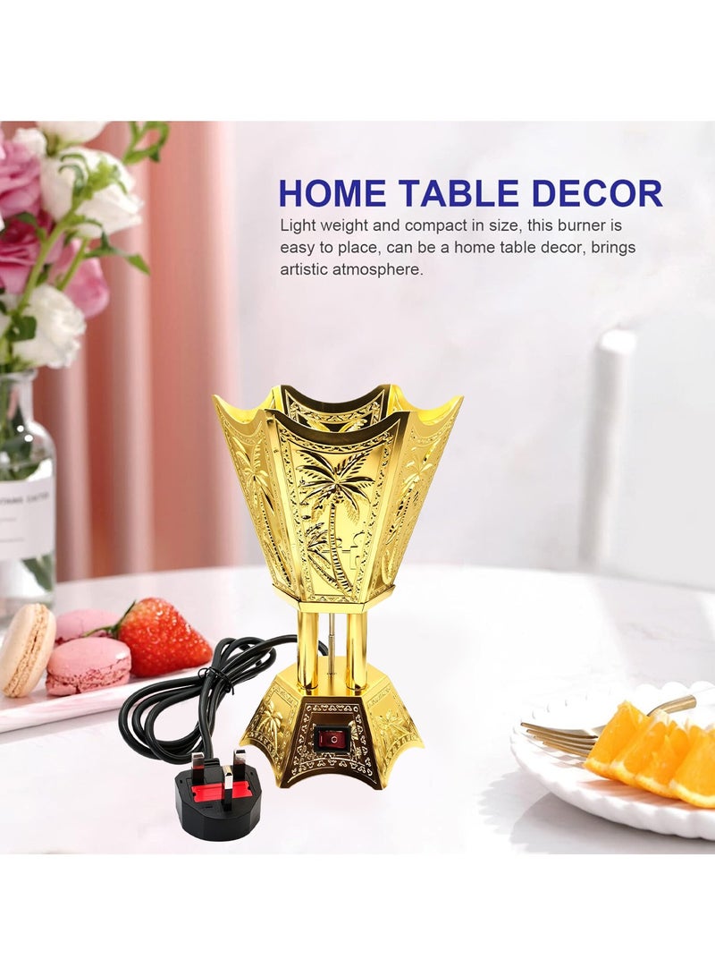 Electric Incense Burner DAC-70102, 40W Middle Eastern Style Bakhoor Burner with UK Plug, 220-240V Aromatherapy Diffuser for Home, Spa, Office, SH-171 - Image 2