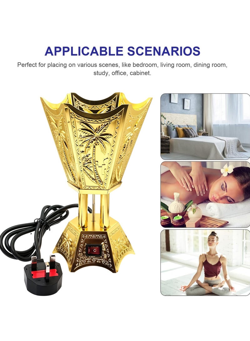 Electric Incense Burner DAC-70102, 40W Middle Eastern Style Bakhoor Burner with UK Plug, 220-240V Aromatherapy Diffuser for Home, Spa, Office, SH-171 - Image 3