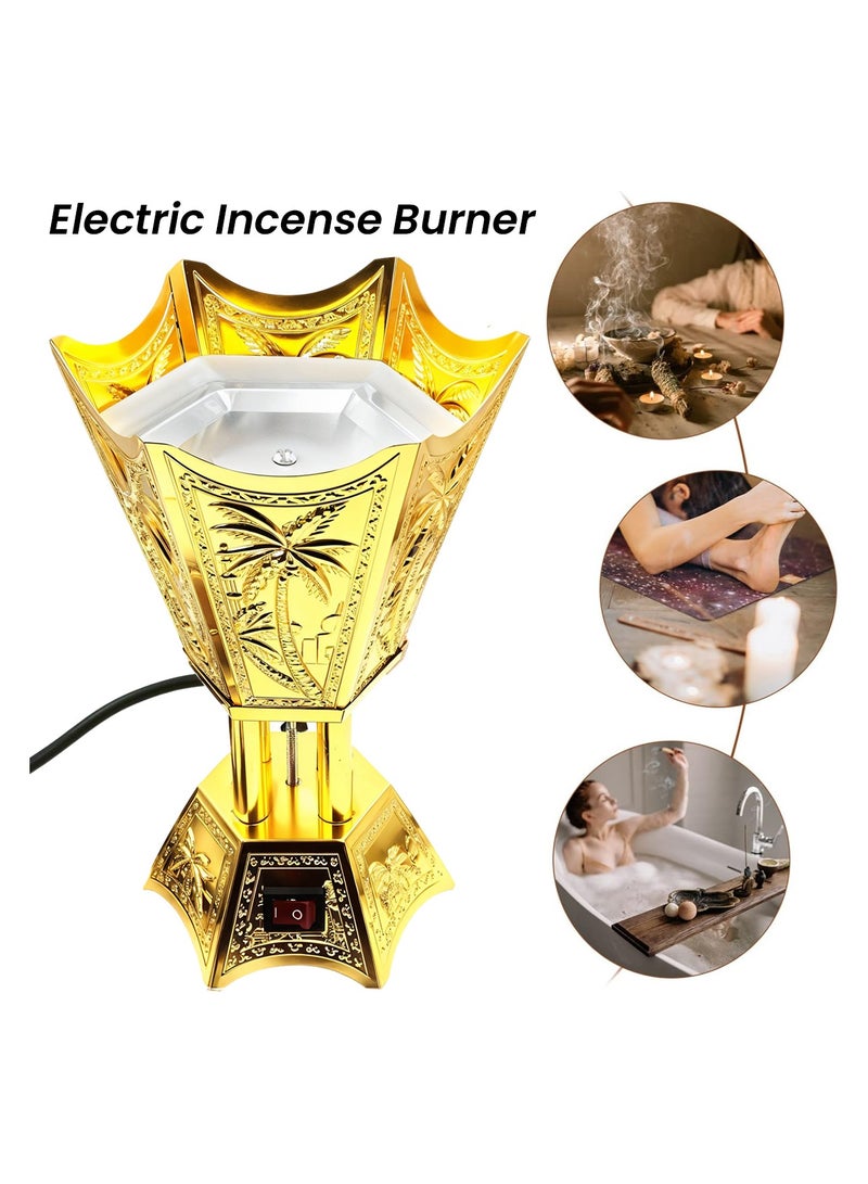 Electric Incense Burner DAC-70102, 40W Middle Eastern Style Bakhoor Burner with UK Plug, 220-240V Aromatherapy Diffuser for Home, Spa, Office, SH-171 - Image 4