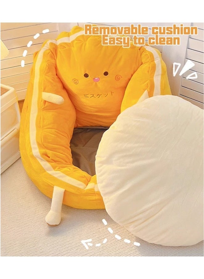 Bukela Lazy Sofa Soft Chair Floor Cushions,Cute Pillow Big Seat Pad,Individual base can be extracted，Thickened And Widened, Soft And Comfortable,Suitable For All Kinds Of Chairs - Image 5