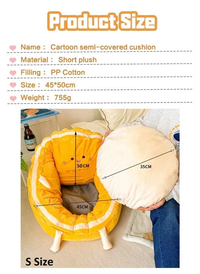 Bukela Lazy Sofa Soft Chair Floor Cushions,Cute Pillow Big Seat Pad,Individual base can be extracted，Thickened And Widened, Soft And Comfortable,Suitable For All Kinds Of Chairs - Image 2