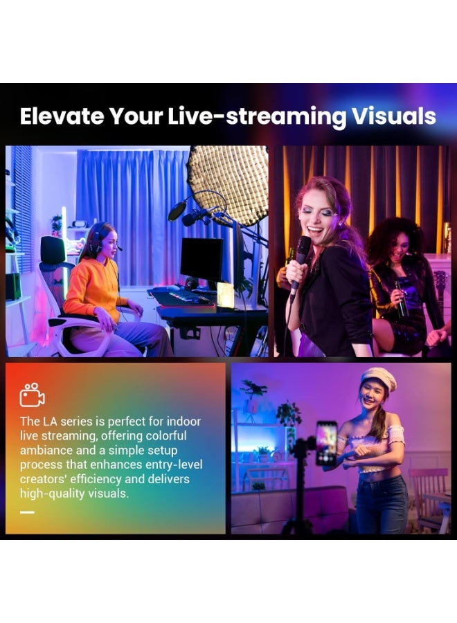 GODOX LITEMONS LA150R RGB LED Video Light with Carry Case – 150W High-Power Studio Photography & Video Continuous Lighting – Bi-Color 2800K-6500K + Full RGB 360° Color – CRI 96+ Dimmable COB Light for YouTube, Portrait, Live Streaming, Filmmaking - Image 3