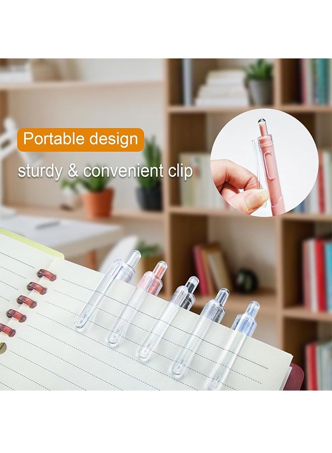 5Pcs 0.5mm Fine Point Ballpoint Pen Box - Black ink, ultra soft grip, smooth writing - Office, school, university, note taking, diary, home and work supplies - Image 5