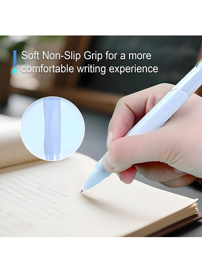 5Pcs 0.5mm Fine Point Ballpoint Pen Box - Black ink, ultra soft grip, smooth writing - Office, school, university, note taking, diary, home and work supplies - Image 4