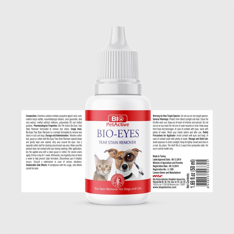 Bio PetActive Cat and Dog Tear Stain Remover - 50 ML - Image 1