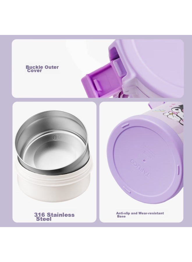 Tafuco Insulated Lunch Box, 316 Stainless Steel, Student Lunch Box, Office Worker Meal Container, Multi-layer Insulated Bucket, Sanrio Collaboration T5613 - Image 4