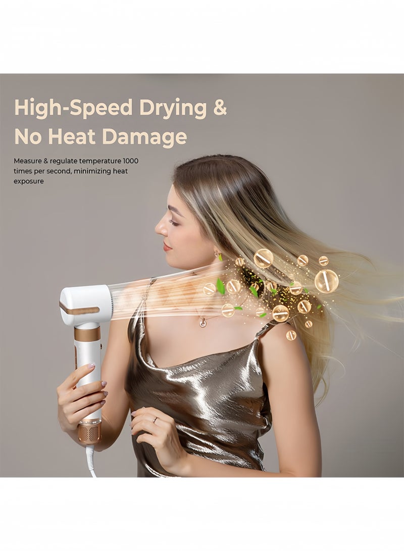 بوليفياز فرشاة مجفف شعر 7 في 1، فرشاة مجفف شعر قوية مع مكواة شعر هوائية، فرشاة مجفف شعر مع موزع، فرشاة هواء ساخن أيونية للتجفيف السريع، تكثيف، تجعيد، تمليس، أدوات تصفيف الشعر - Image 5