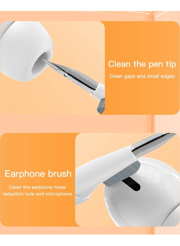 بيتشو مجموعة تنظيف متعددة الاستخدامات 20 في 1 للأجهزة الإلكترونية، فرشاة تنظيف لوحة المفاتيح، مجموعة تنظيف سماعات الرأس لأجهزة AirPods، أداة متعددة لتنظيف الكمبيوتر المحمول، لوحة المفاتيح، سماعات الأذن، الكاميرا، الهواتف المحمولة - Image 4