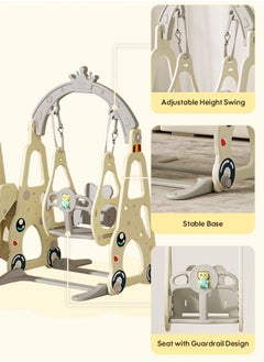 4 in 1 Toddler Swing and Slide Set for Children Baby Swing Set with Slide, Basketball Hoop and Long Slide - pzsku/Z0FAC65245DE76496BD40Z/45/_/1736243675/9c32de1f-cb15-4512-942e-fedd475dbfba