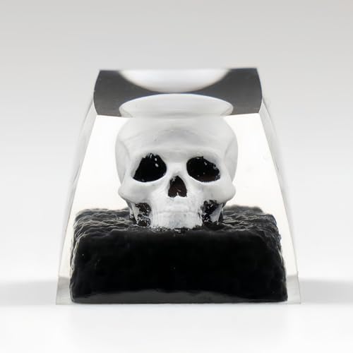 ULTRAEQUIP Artisan Keycaps Skull Resin Escape Custom 1U SA Prolfile Handmade for MX Switch Mechanical Keyboards Key Cap (Skull_Keycap) - Image 1