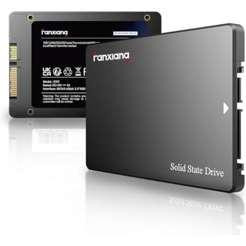 S101 512GB SSD SATA III 6Gb/s 2.5 Internal Solid State Drive for Laptop and PC Desktops, NAND Flash, 500MB/sec Read Speed, Black, Reliable Performance - Image 1