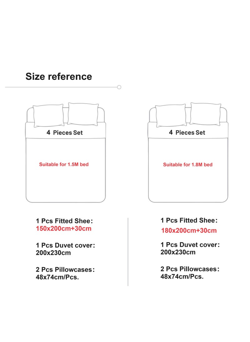 Generic 4-Piece Doraemon Cotton Comfortable Set Fitted Sheet Set Children'S Day Gift Birthday Gift  - Image 2
