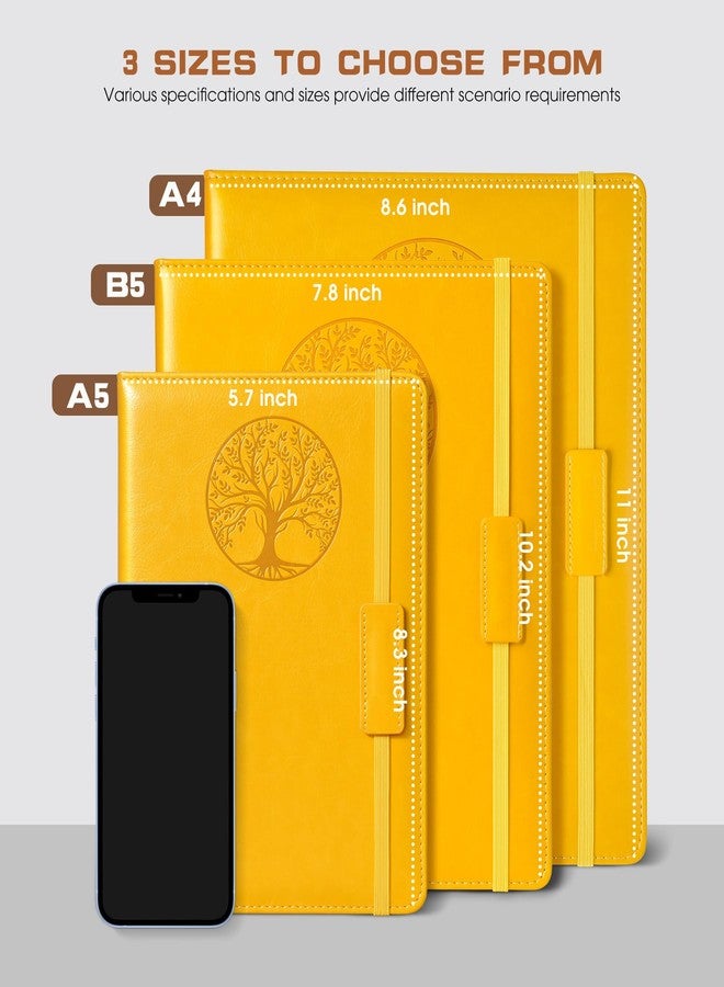 Biuwory دفتر ملاحظات بيووري A4 مسطر للنساء والرجال - 256 صفحة، غلاف مقوى من الجلد، مناسب للكتابة والسفر والعمل والدراسة - دفاتر مسطرة لتدوين الملاحظات، دفتر كبير، مفكرة يومية 8.6 × 11 بوصة - Image 2