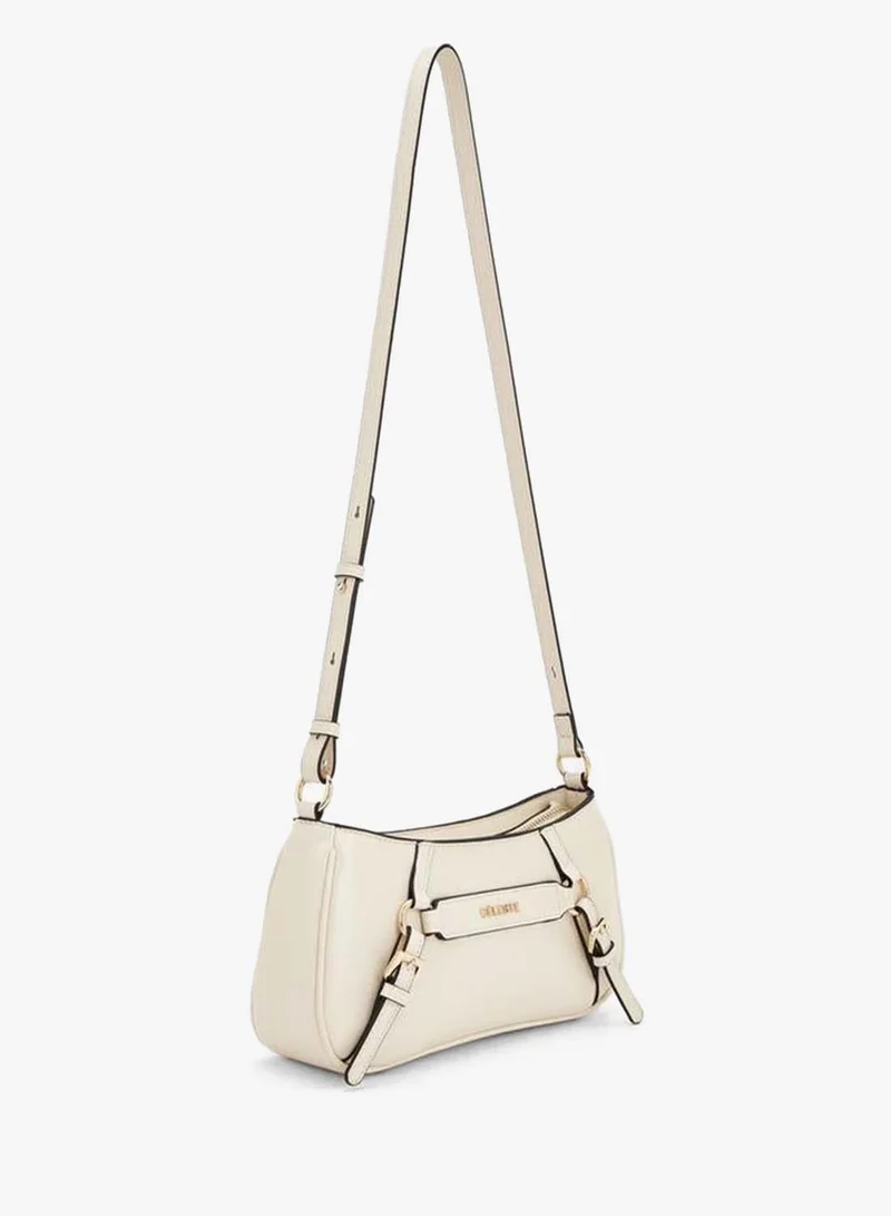 Celeste Buckle Detail Crossbody Bag With Adjustable Strap