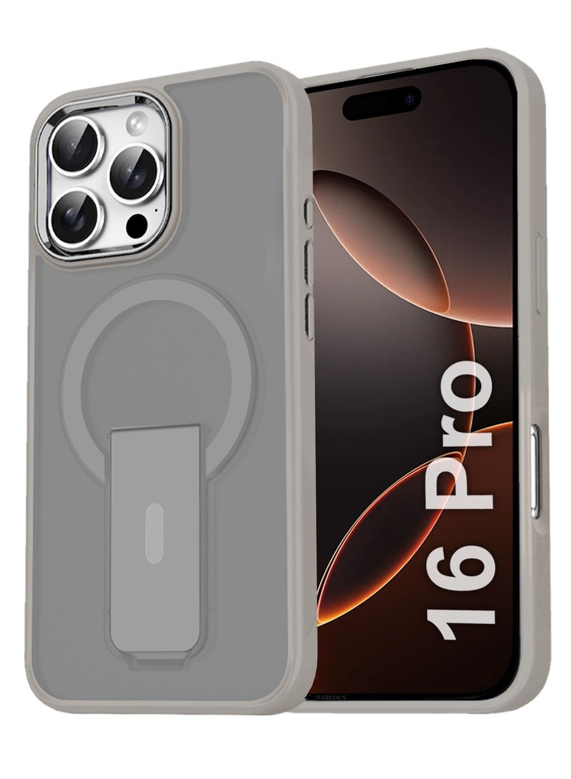 CATANES ( for iPhone 16 Pro ) 2 Pack, Case and Screen Protector Magnetic Kickstand Cover with Screen Camera Protection Support Wireless Charging Cover - Image 3