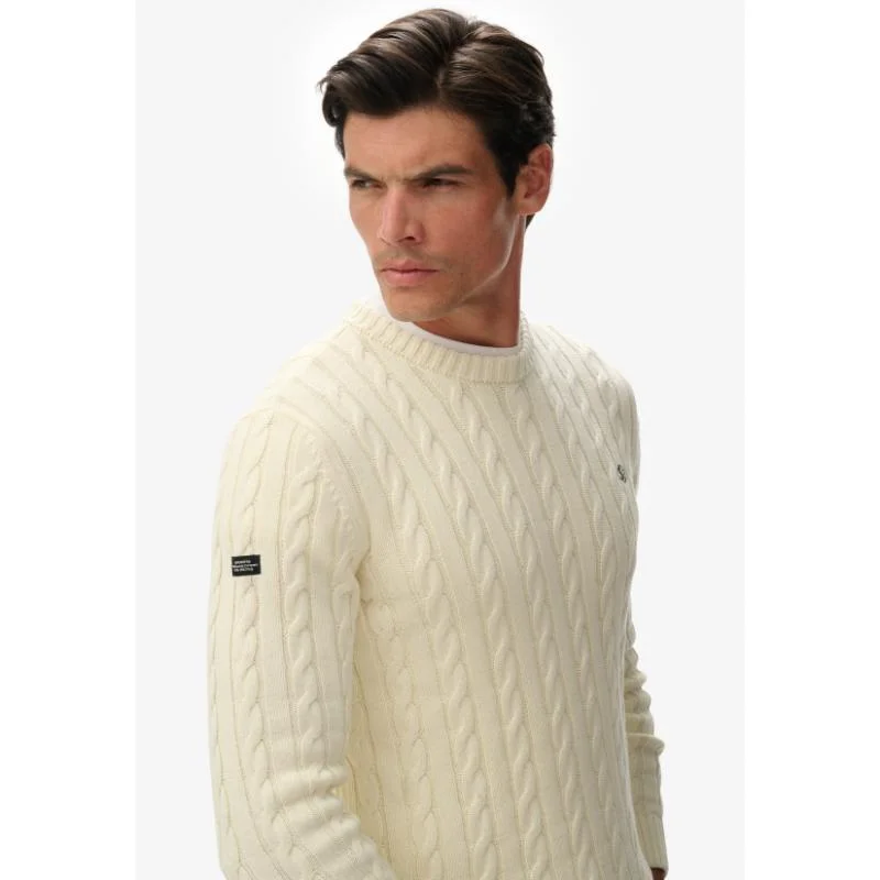 Superdry Cotton Cable Knit Crew