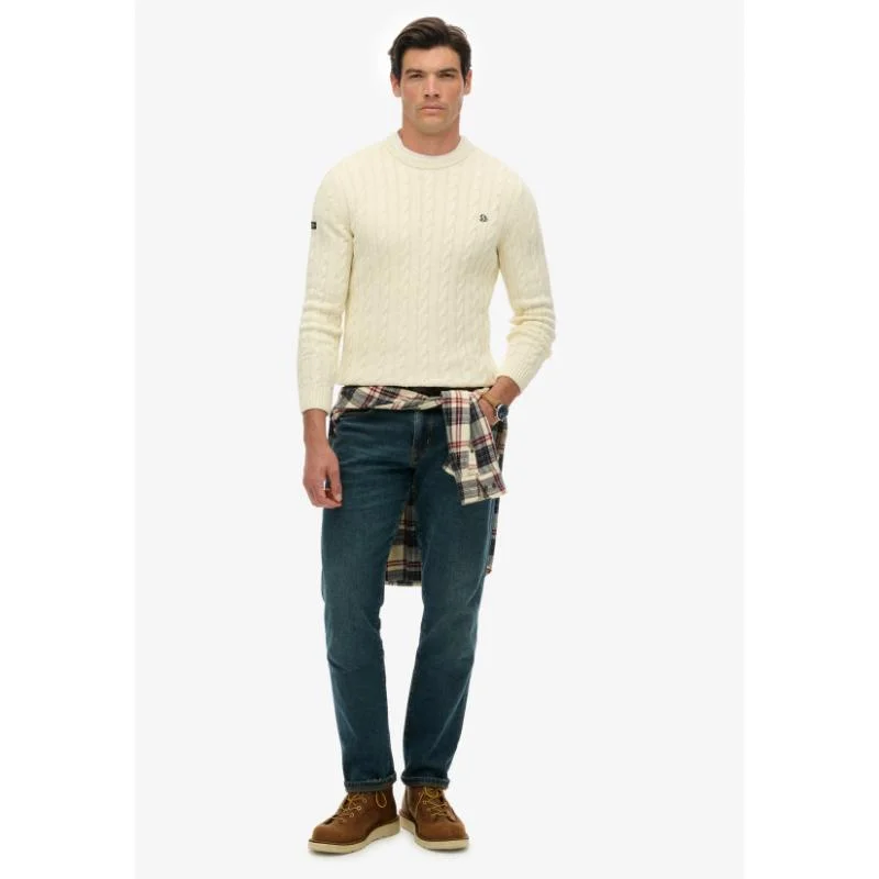 Superdry  Cotton Cable Knit Crew for Men | Best Price UAE