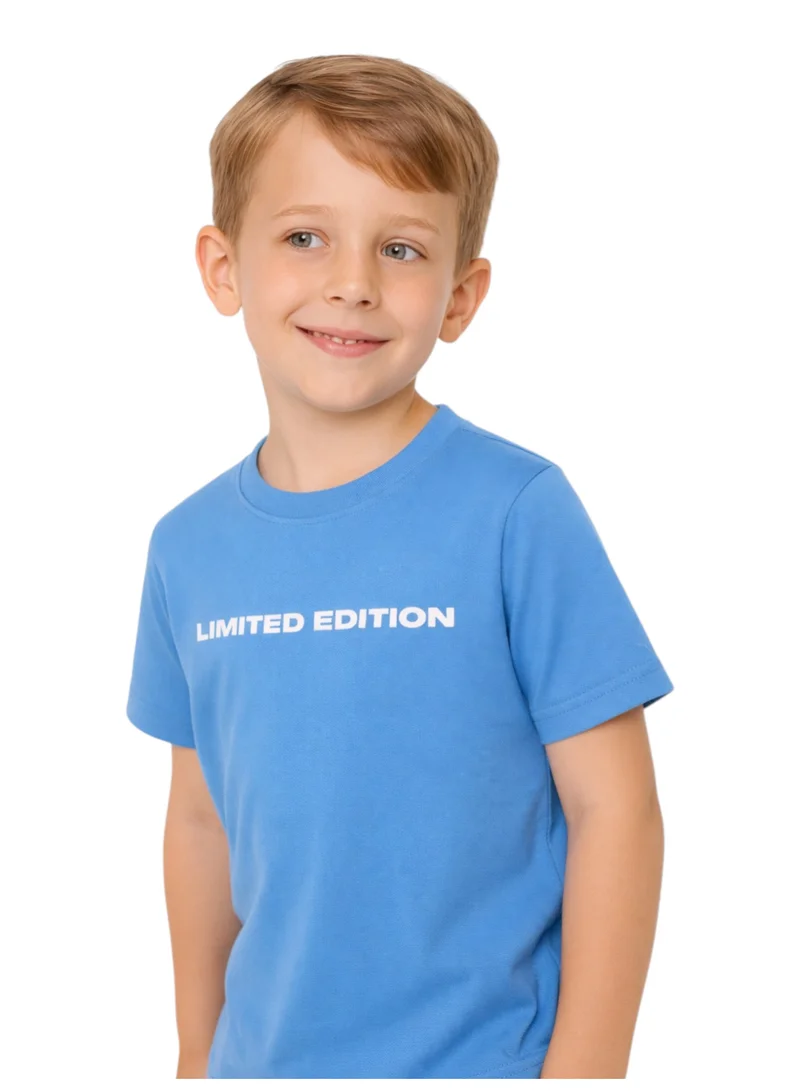 Victor And Jane  Boys' "LIMITED EDITION" Cotton T-Shirt – Blue (2Y-9Y) for Men | Best Price UAE