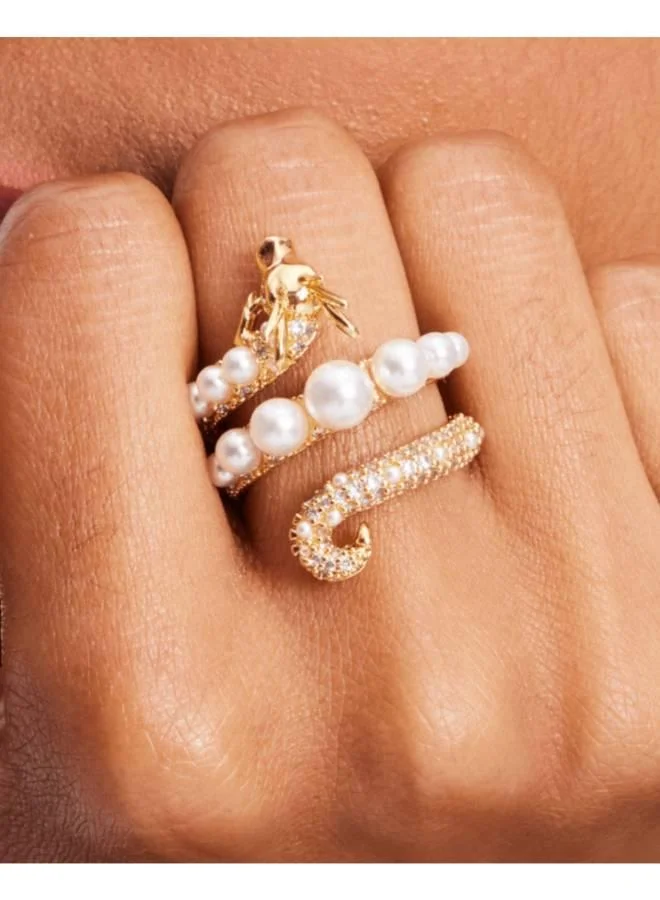 كيت سبيد Dazzling Dragon Wrap Ring