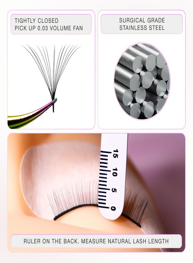 Curacoro Lash Tweezer - Professional & Precision Fiber Tip Grip Lash Tweezers for Eyelash Extensions, Multi Shapes & Purposes Tweezers for Volume, Isolation & Classic Lashes (Gold, Move It - Image 5