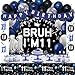 Nigifter 11th Birthday Decorations for Boys Girls 54 PCS Blue Black Party Decorations 11 Year Old Boy Birthday Party Supplie with Banner Backdrop Hanging Swirls Tablecloth Bruh Im 11 Party Supplies - Image 2