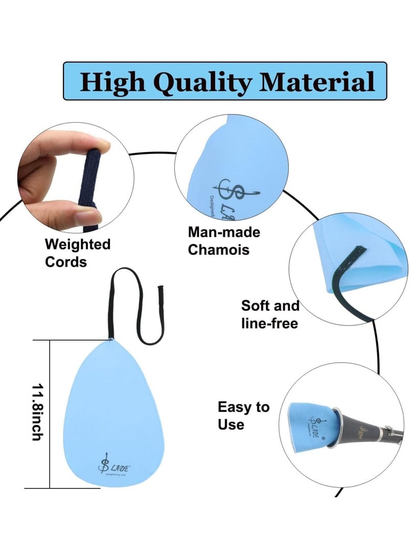 SYOSI Saxophone Cleaning Kit, 4 in 1 Saxophone Swab Set with Mouthpiece Brush and Cleaning Cloth for Alto Tenor Soprano Sax and Other Wind Woodwind Instruments, Easy to Use for Students and Professionals - Image 4