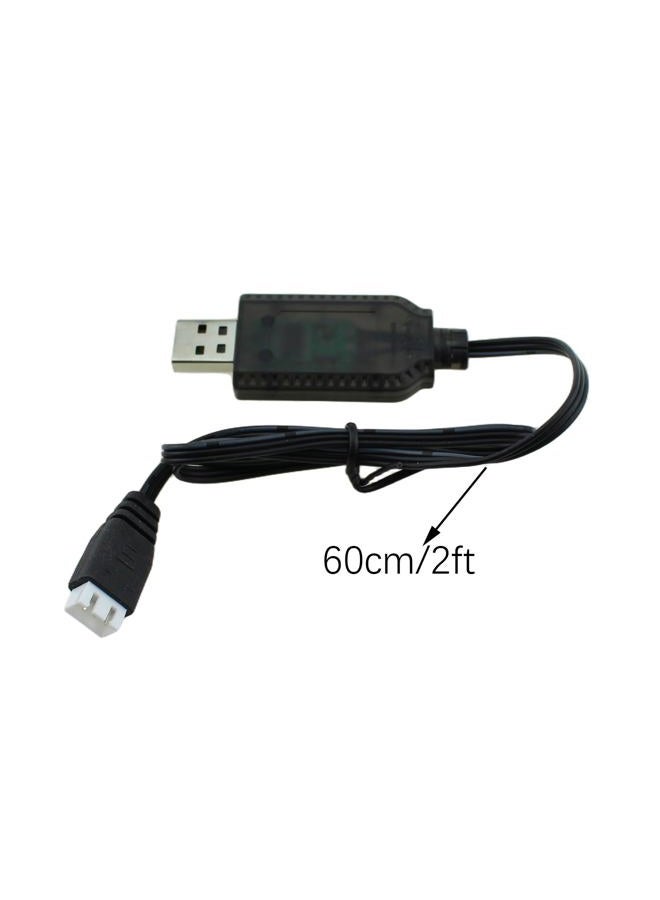 RLECS كابل شاحن بطارية ليثيوم XH-3P USB للطائرة الطائرة الملحقات طول 60 سم متوافق مع نموذج الطائرة لعبة بندقية/سيارة روبوت ذكي قارب تحكم عن بعد - Image 2