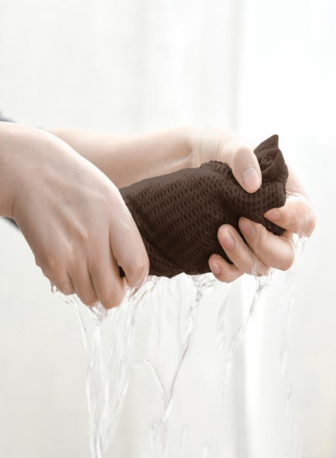 Artoid Mode 100% Cotton Beige Dark Coffee Brown Waffle Weave Kitchen Dish Cloths, 12x12 Inch Ultra Soft Absorbent Quick Drying Set of 6, Multicolor - Image 3