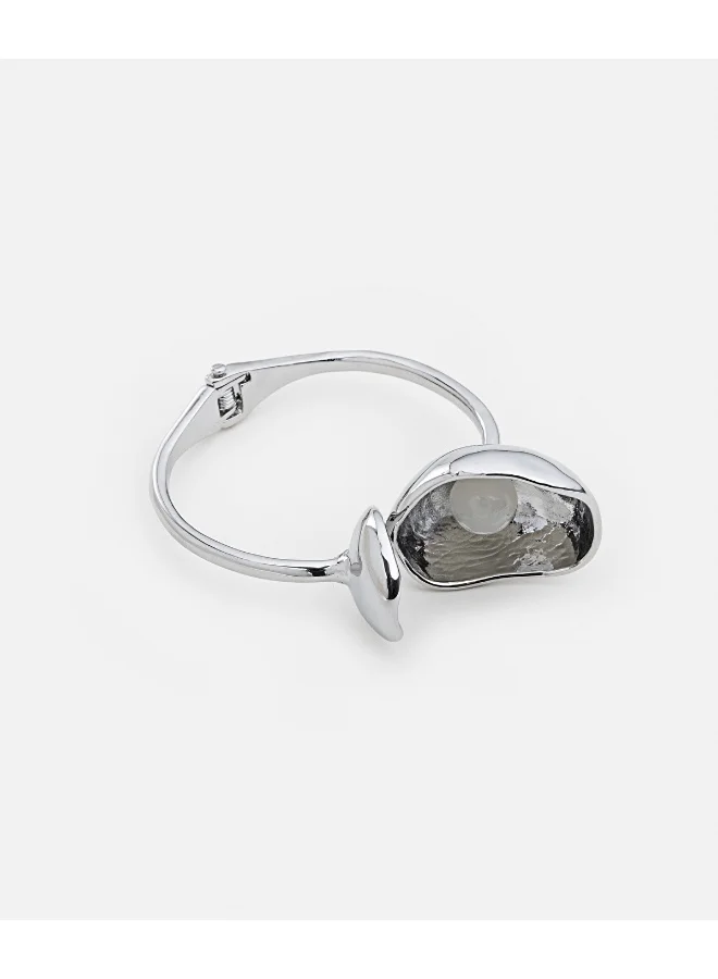Ipekyol Metal Bracelet With Faux Pearl