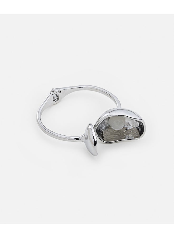 Ipekyol Metal Bracelet With Faux Pearl  - Image 2