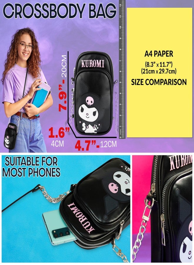 Get Trend Kuromi Girls Cross body Phone Bag (Black Kuromi) - Image 3