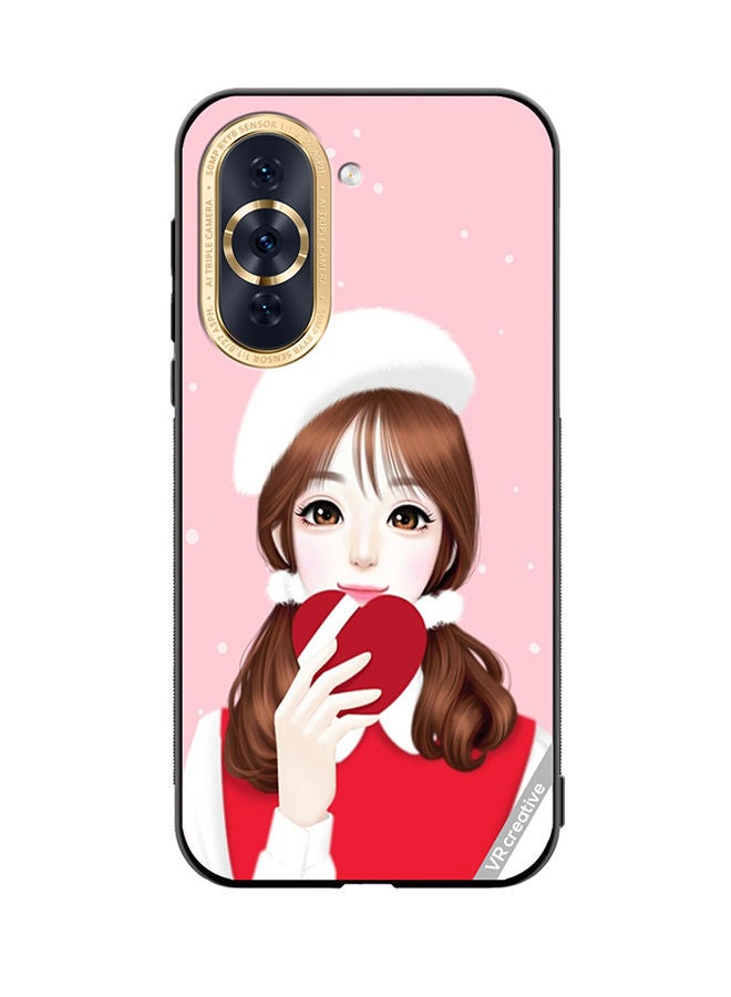 VR CREATIVE Protective Case Cover For Huawei Nova 10 Girl Holding Heart Design Multicolour - Image 1